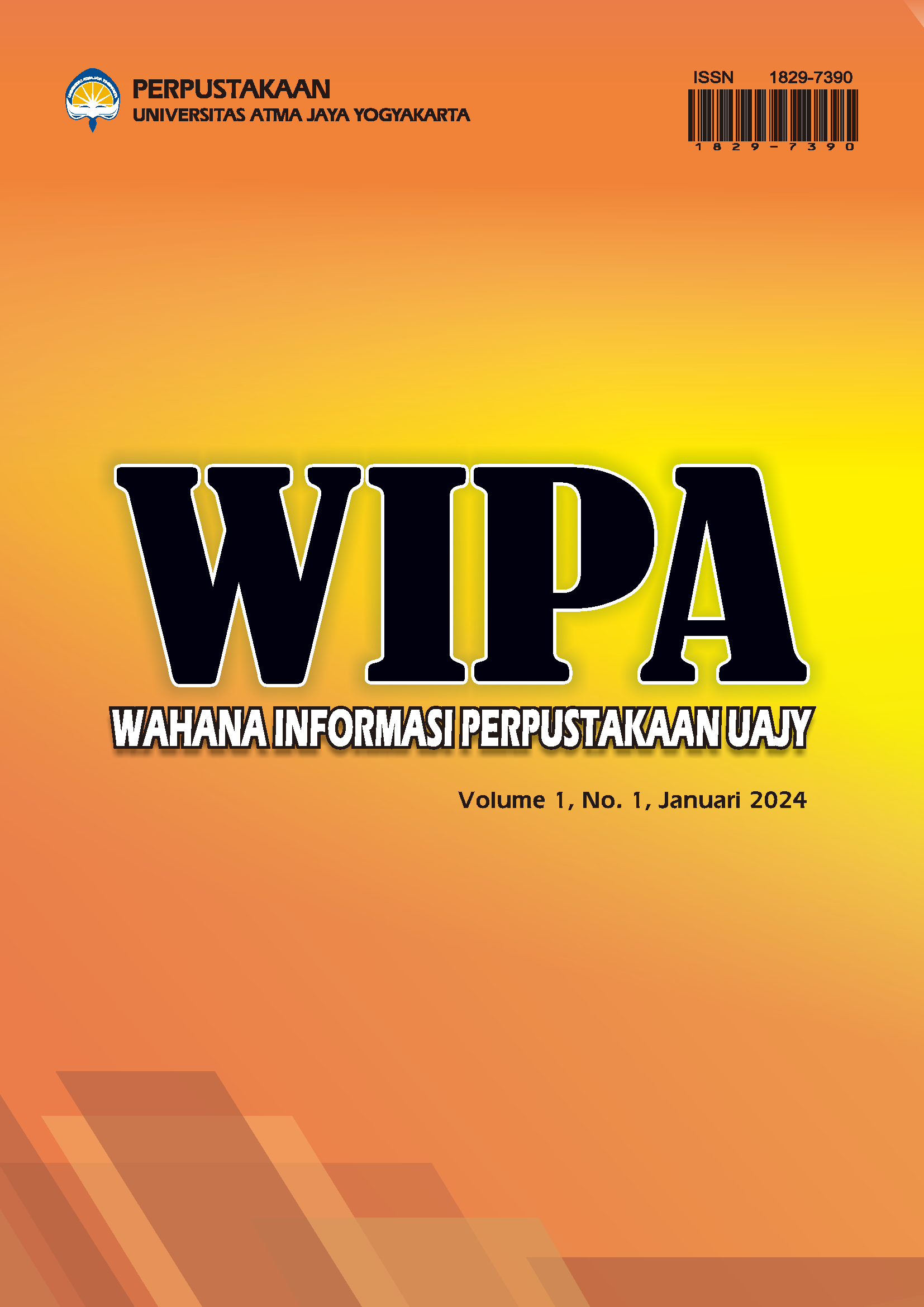 Lihat Vol 1 No 1 (2024): Jurnal Wahana Informasi Perpustakaan UAJY
