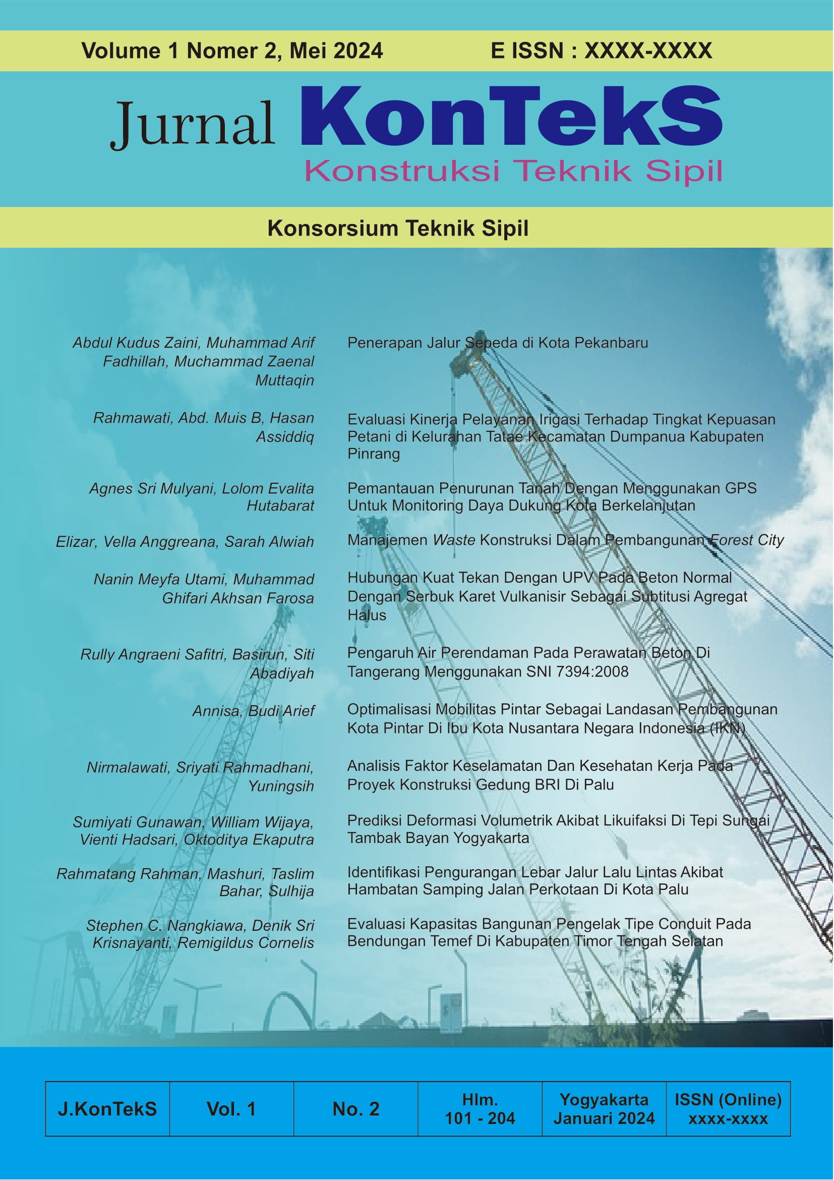 					Lihat Vol 1 No 2 (2024):  Jurnal Konstruksi Teknik Sipil
				